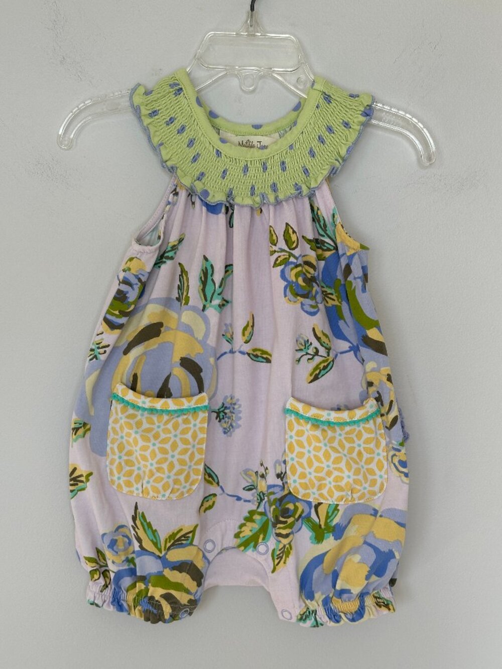 Matilda Jane Kids' Floral Ruffle Bum Cotton Romper Size 12-18 Months
